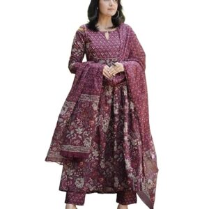 Alvami Women Printed Kurta and Pant Set with Dupatta